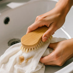 Fair Cepillo para Lavar Ropa de Bambú y Cerdas de Sisal