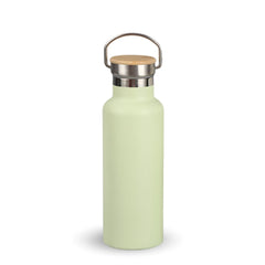 Fair Botella Térmica Camping de acero inoxidable con tapa de bambú 500ML (Medio Litro) SIN LOGO