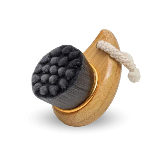 Fair Cepillo Masajeador y Limpiador Nano Pequeño Facial con Mango de Bambú