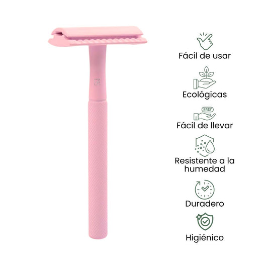 Fair Rasuradora PREMIUN de Acero Inoxidable Reutilizable Rosado