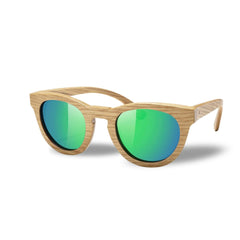 Fair Gafas De Bambú Aviador Protección UV 400 Verde