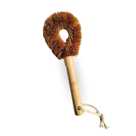 Fair Cepillo Lavaplatos Cerdas de Coco con Mango de Bambú