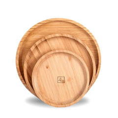 Fair Juego de platos de bambú de Cena Redondos