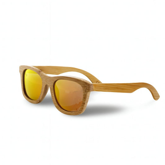 Fair Gafas De Bambú Original Protección UV 400 Amarillo