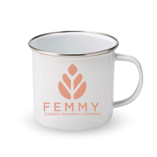 Femmy Taza Esmaltada Esterilizar La Copa o Infusiones