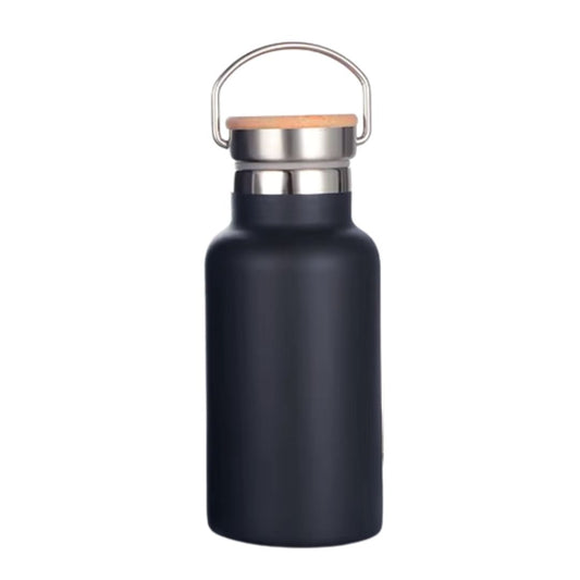 Fair Botella Térmica Camping de Acero Inoxidable con Tapa de Bambú 350ML SIN LOGO