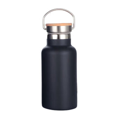 Fair Botella Térmica Camping de Acero Inoxidable con Tapa de Bambú 350ML SIN LOGO