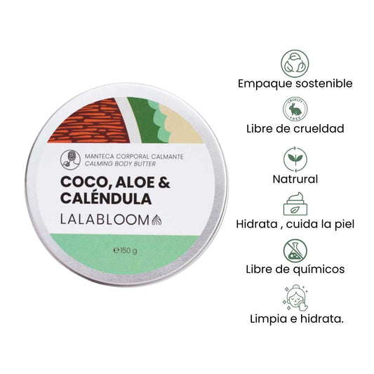 LalaBloom Manteca Humectante Coco 150g