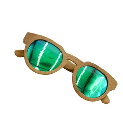 Fair Gafas De Bambú Aviador Protección UV 400 Verde