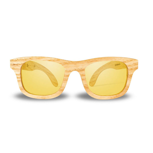 Fair Gafas De Bambú Original Protección UV 400 Amarillo
