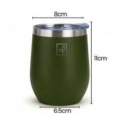 Fair Botella Taza Térmica Acero Inoxidable 360ML VERDE OLIVO