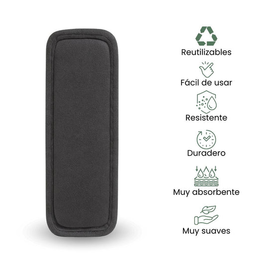 Fair Inserto Pañal Absorbente Microfibra 5 Capas Carbón