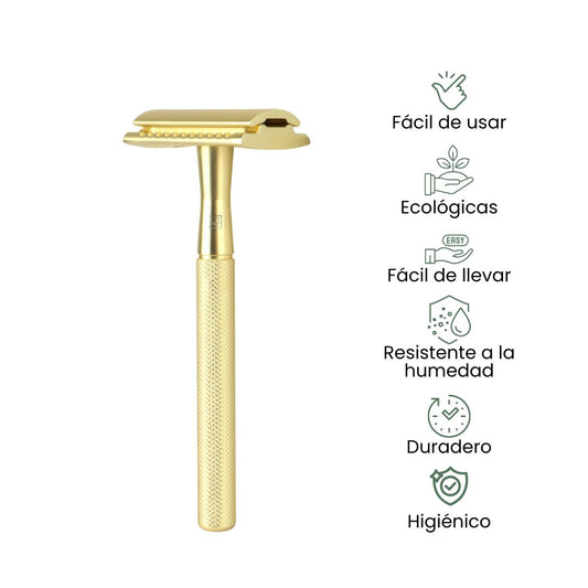 Fair Rasuradora PREMIUN de Acero Inoxidable Reutilizable Dorado