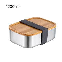 Fair Lonchera de Acero inoxidable Tapa de Bambú