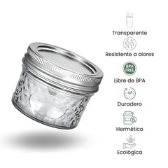 Fair Envases de Vidrio Tapa de Metal 120ml