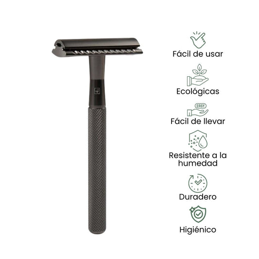 Fair Rasuradora PREMIUN de Acero Inoxidable Reutilizable Negro
