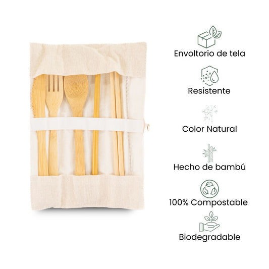 Fair Set de cubiertos de bambú