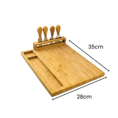 Fair Juego de Tablas y Cuchillos de Bambú Ecochef