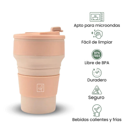 Fair Taza Plegable de Silicona 500ml