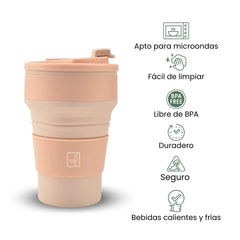 Fair Taza Plegable de Silicona 500ml