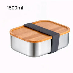 Fair Lonchera de Acero inoxidable Tapa de Bambú