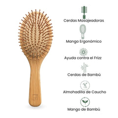 Fair Cepillo de Cabello Bambú Mediano