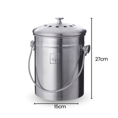 Fair Tacho de Compostaje Metálico 1,3 Galones