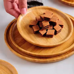 Fair Juego de platos de bambú de Cena Redondos