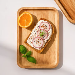 Fair Juego de Platos de Bambú de Cena Rectangular X3