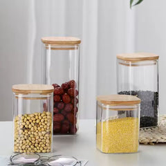 Fair Envases de Vidrio Tapa Bambú 1800ml