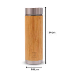 Fair Botella de Bambú Térmica Pure de 500ml