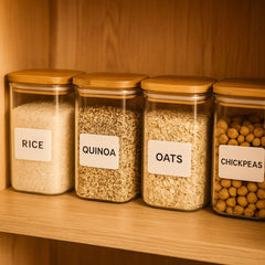 Fair Envases de Vidrio Tapa Bambú 1000ml