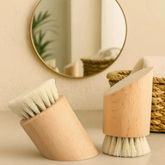 Fair Brocha de Limpieza Rasuradora con Mango de Bambú y Cerdas de Sisal