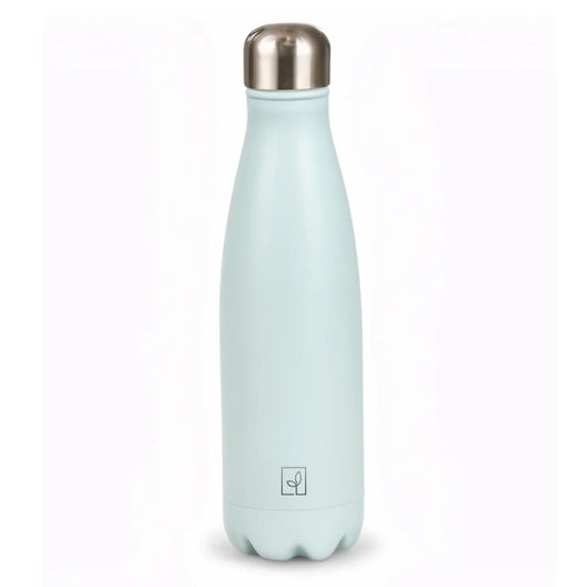 Fair Botella Cola Térmica de Acero Inoxidable 500ML CELESTE (Medio litro)