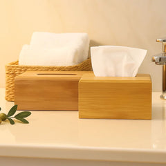 Fair Caja para Pañuelos de Bambú