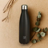 Fair Botella Cola Térmica de Acero Inoxidable 500ML NEGRA (Medio litro)