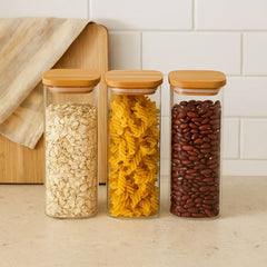 Fair Envases de Vidrio Tapa Bambú 1800ml