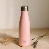 Fair Botella Cola Térmica de Acero Inoxidable 500ML ROSADA (Medio litro)