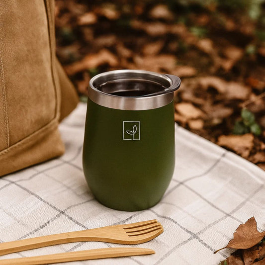 Fair Botella Taza Térmica Acero Inoxidable 360ML VERDE OLIVO