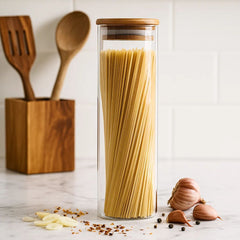 Fair Envases de Vidrio Tapa Bambú 2400ml