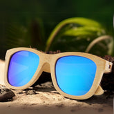 Fair Gafas De Bambú Original Protección UV 400 Celeste