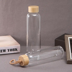 Fair Botella de Vidrio Tapa Bambú Econosip 500ml