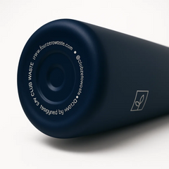 Fair Botella Térmica Camping de Acero Inoxidable con Tapa de Bambú 350ML AZUL MARINO