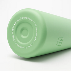 Fair Botella Térmica Camping de Acero Inoxidable con Tapa de Bambú 350ML MENTA