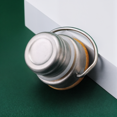 Fair Botella Térmica Camping de Acero Inoxidable con Tapa de Bambú 350ML MENTA