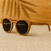 Fair Gafas De Bambú Aviador Protección UV 400 Negro