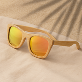 Fair Gafas De Bambú Original Protección UV 400 Amarillo