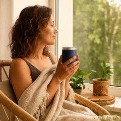 Fair Botella Taza Térmica Acero Inoxidable 360ML AZUL MARINO