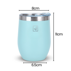 Fair Botella Taza Térmica Acero Inoxidable 360ML CELESTE