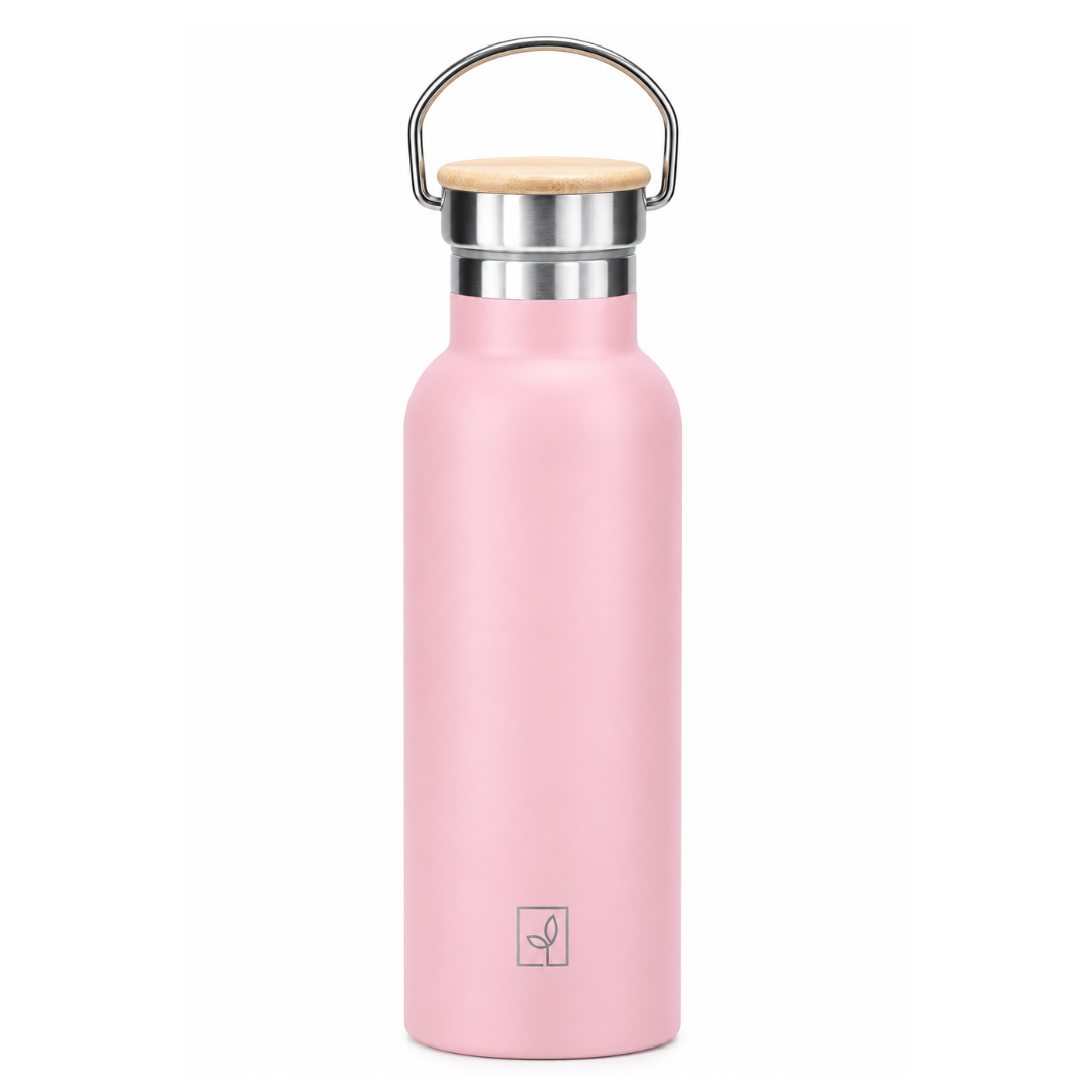 Fair_Botella_Térmica_Camping_de_Acero_inoxidable_con_tapa_de_bambú_500ML _Rosado